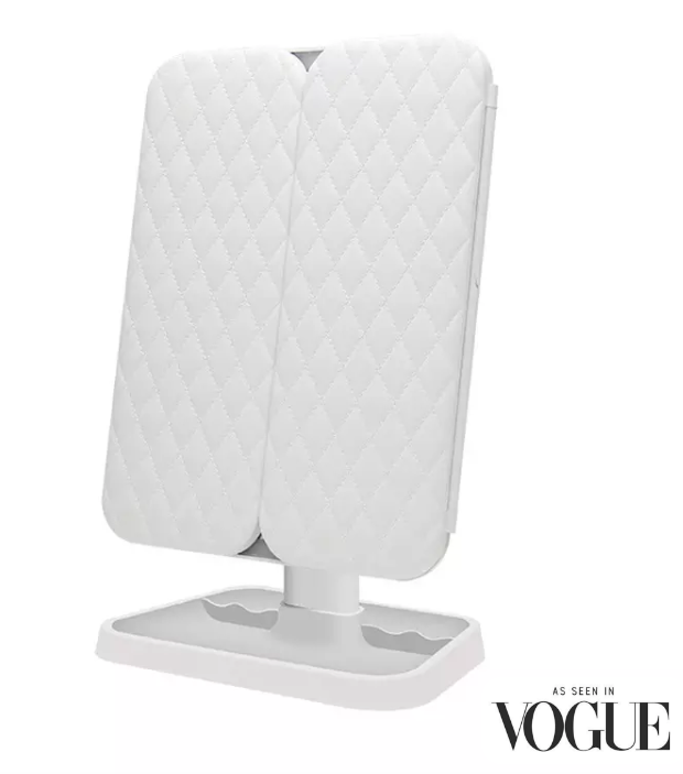 Trifold LED Makeup Mirror