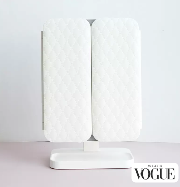 Trifold LED Makeup Mirror