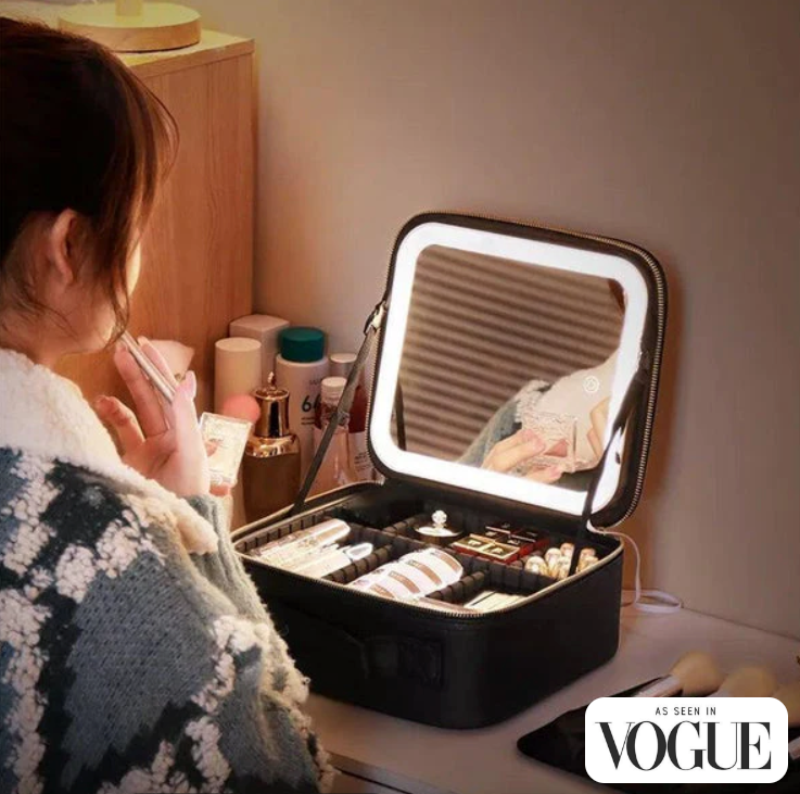 Premium Makeup Bag with LED Mirror