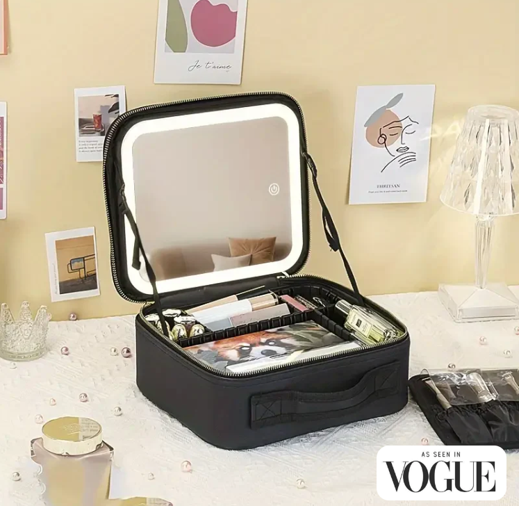 Premium Makeup Bag with LED Mirror