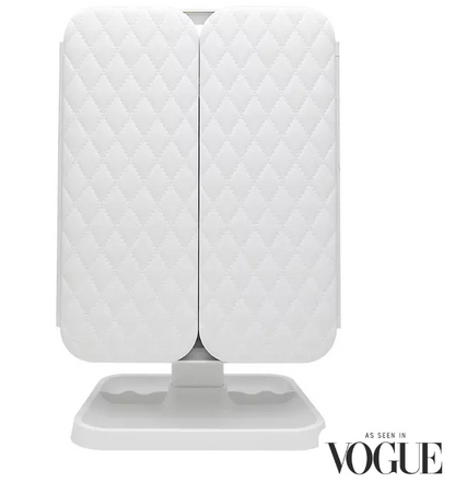 Trifold LED Makeup Mirror